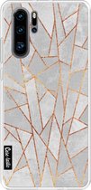 Casetastic Huawei P30 Pro Hoesje - Softcover Hoesje met Design - Shattered Concrete Print