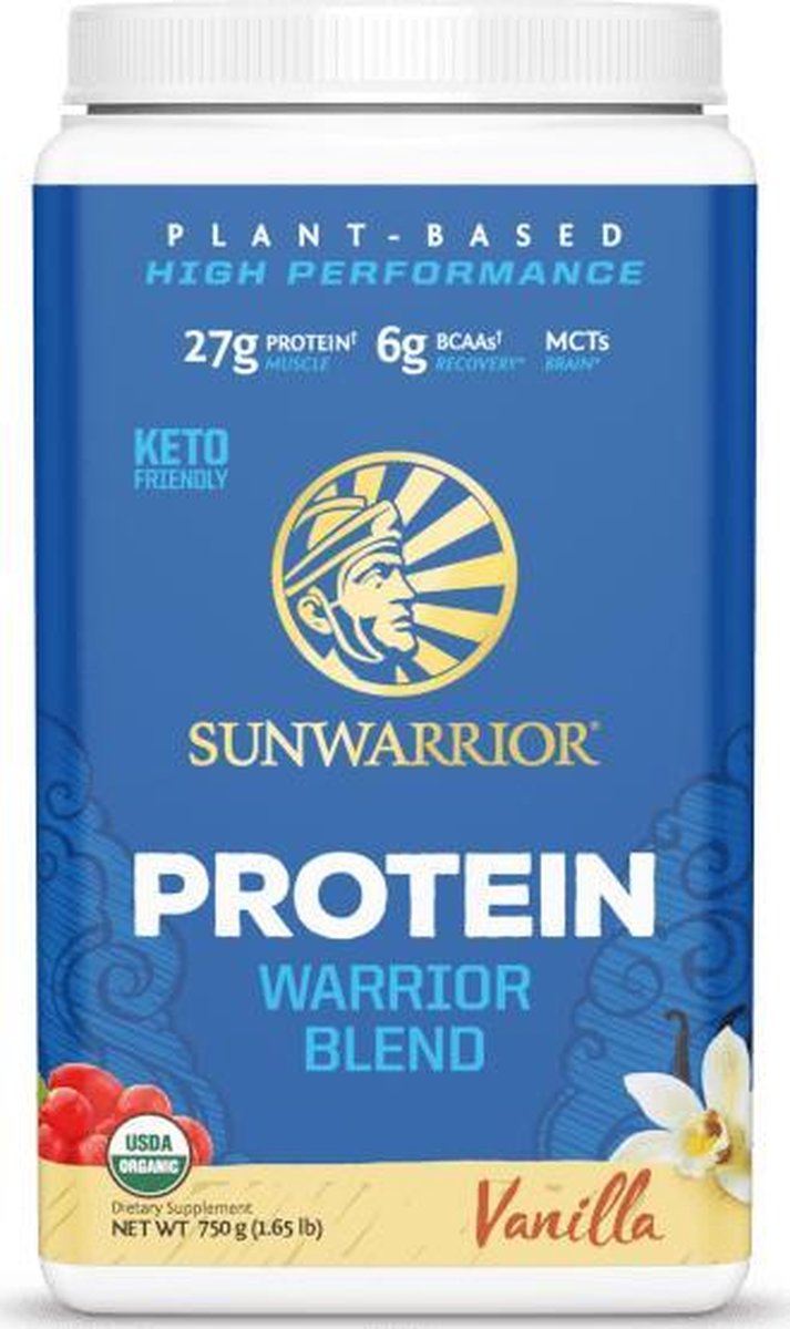 Goedkoopste Sunwarrior blend proteine eiwitten vanille 750 gram