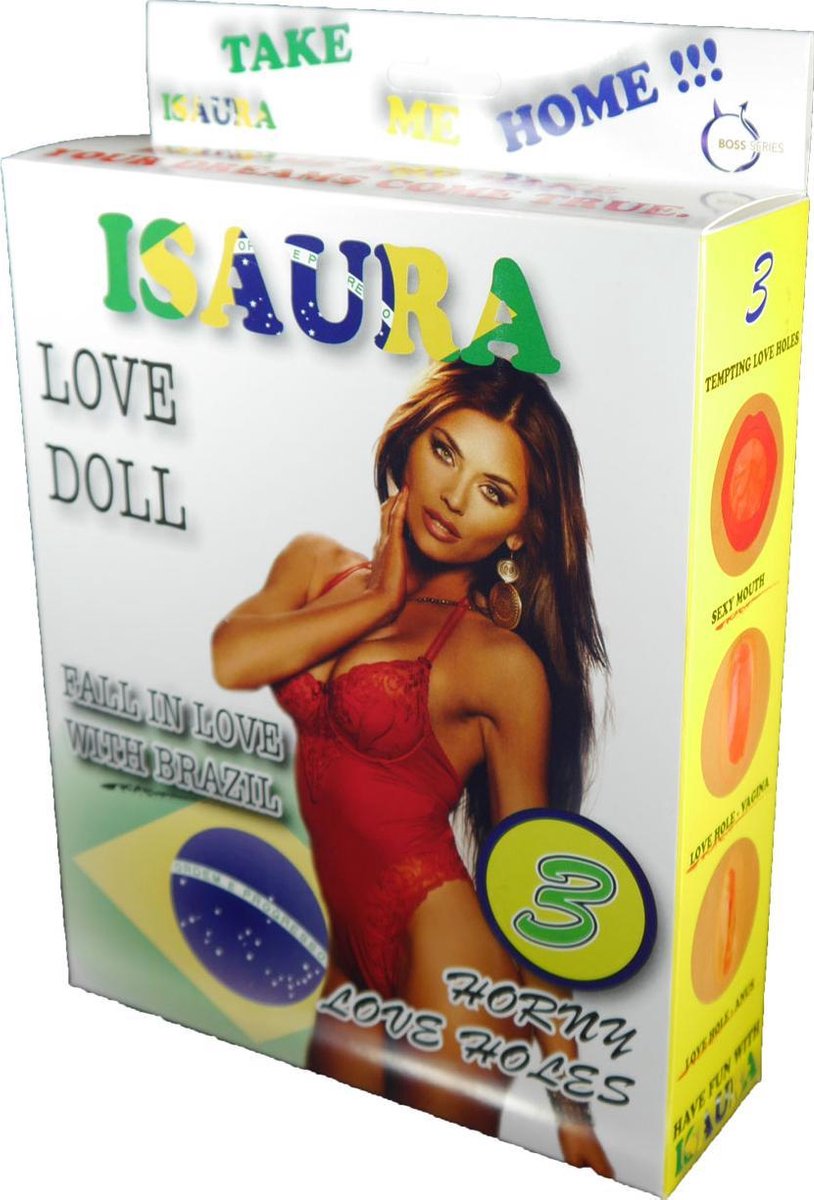 Goedkoopste Bossoftoys - Isaura love doll - 150 cm - Drie gaten - Masturbator - Opblaaspop - 26-00014
