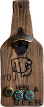 Bieropener op plank