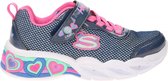 Skechers Sneakers - Maat 34 - Meisjes - navy - roze - wit