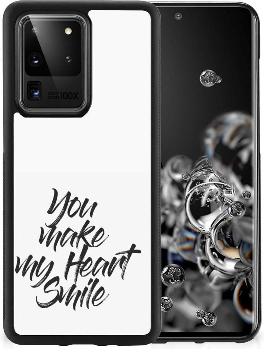 Samsung Galaxy S20 Ultra Hoesje met Quotes Heart Smile