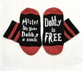Fun Sokken Harry Potter 'Master has given Dobby a sock / Dobby is Free' (31297)