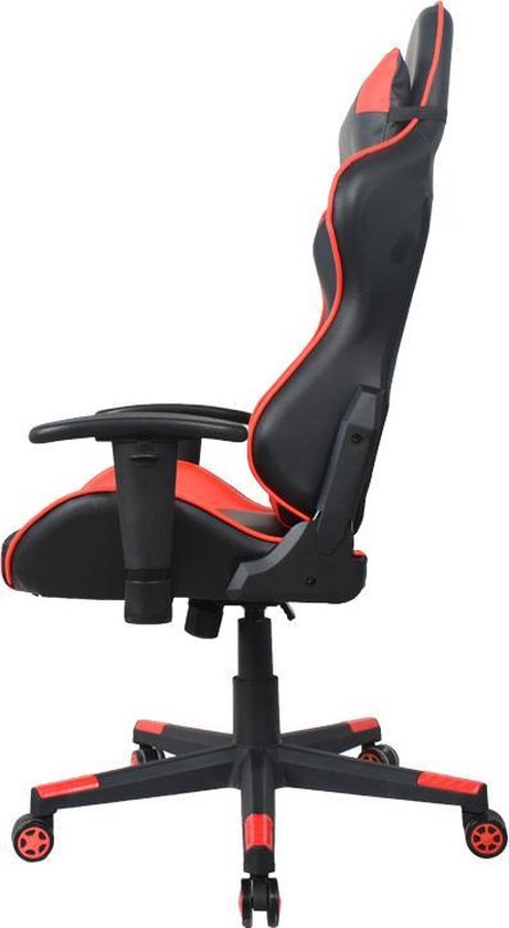 Gamestoel Thomas - bureaustoel racing gaming - ergonomisch - rood zwart - VDD Gaming