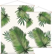 Bladpatroon 20 - Foto op Textielposter - 90 x 135 cm