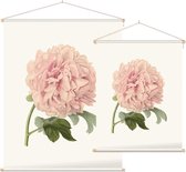 Pioenroos Aquarel (Peony) - Foto op Textielposter - 120 x 160 cm