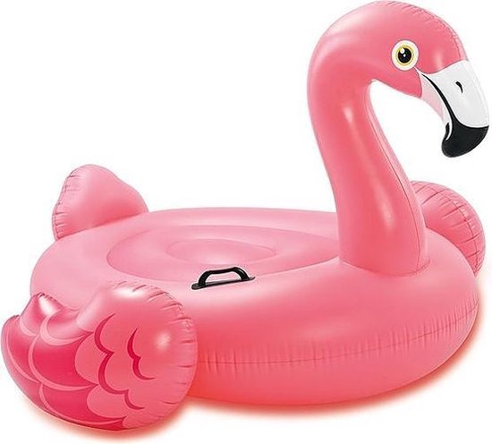 Kort leven Archeologie Groenteboer Intex Flamingo - Ride-on " GROOT MODEL "- Opblaasbare Flamingo - ZWEMBAD |  bol.com
