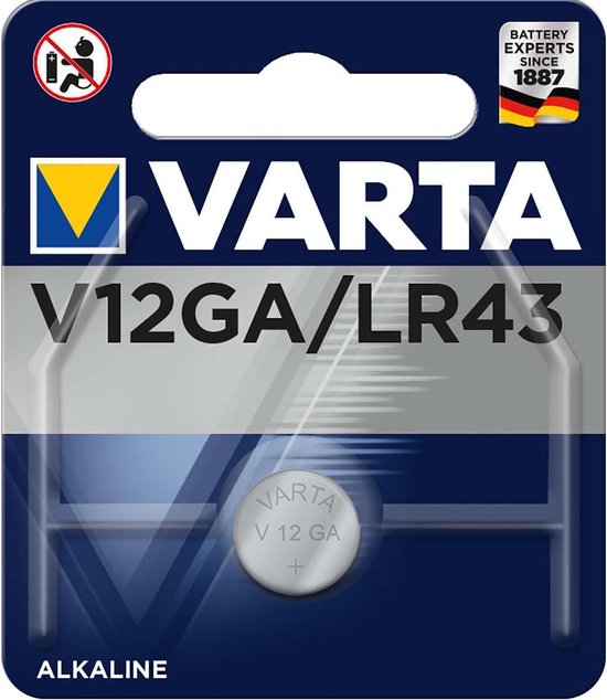 Ruïneren Ruwe olie in de buurt Varta LR43 (V12GA) Alkaline knoopcel-batterij / 1 stuk | bol.com