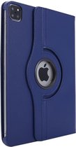 Ipad Pro 11 (2020) hoes Kunstleder Hoesje 360° Draaibare Book Case Bescherm Cover Hoes Blauw