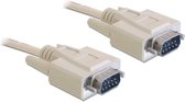 Premium seriële RS232 kabel 9-pins SUB-D (m) - 9-pins SUB-D (m) / gegoten connectoren - 3 meter