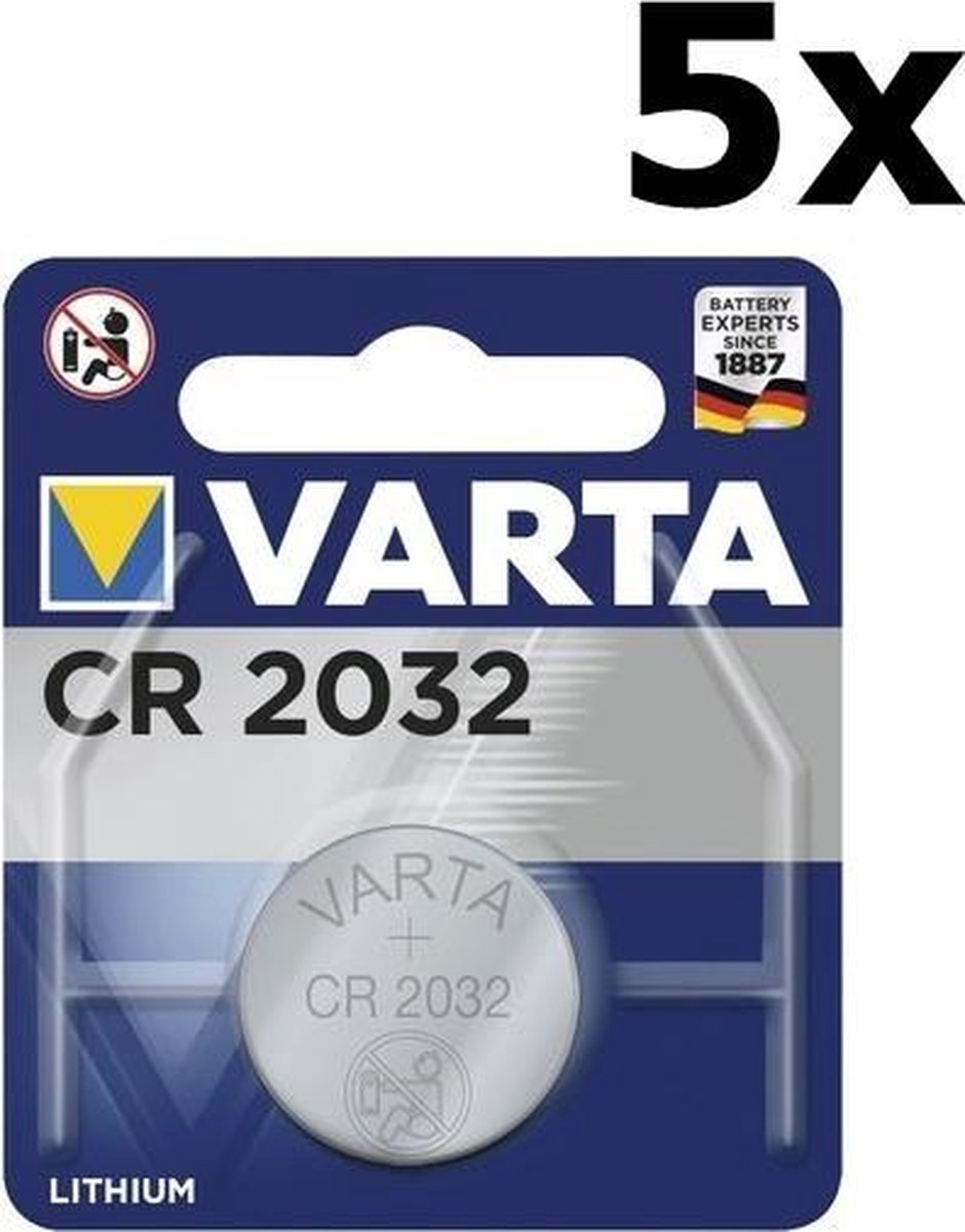 5 Stuks - Varta CR2032 230mAh 3V Professional Electronics Lithium batterij  | bol.com