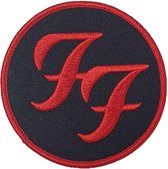 Foo Fighters Patch Circle Logo Zwart/Rood