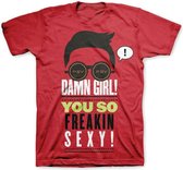 PSY Heren Tshirt -XL- Sexy Rood