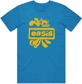 Oasis Heren Tshirt -XL- Drawn Logo Blauw