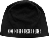Five Finger Death Punch Beanie Muts And Justice For None Logo Zwart