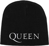 Queen Beanie Muts Logo Zwart