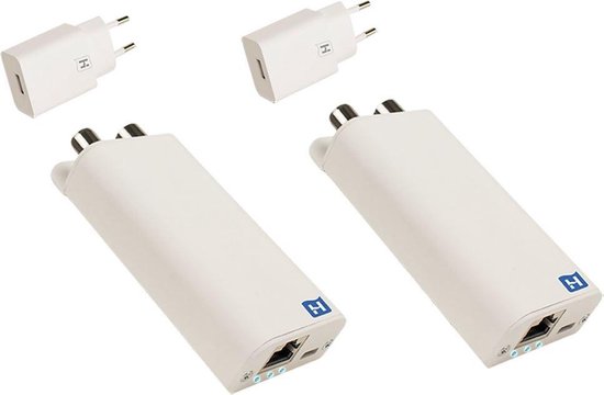 smog Doe een poging verkoper Hirschmann INCA 1G white SET SHOP - Multimedia over coax adapter, 1000Mbps,  SET 2... | bol.com