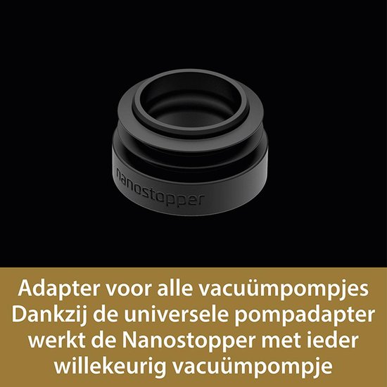 Nanostopper – Wijnstopper met gratis wijnpomp – 6 Vacuümstoppers – Wijn bewaren – Vacumeren - Nanostopper