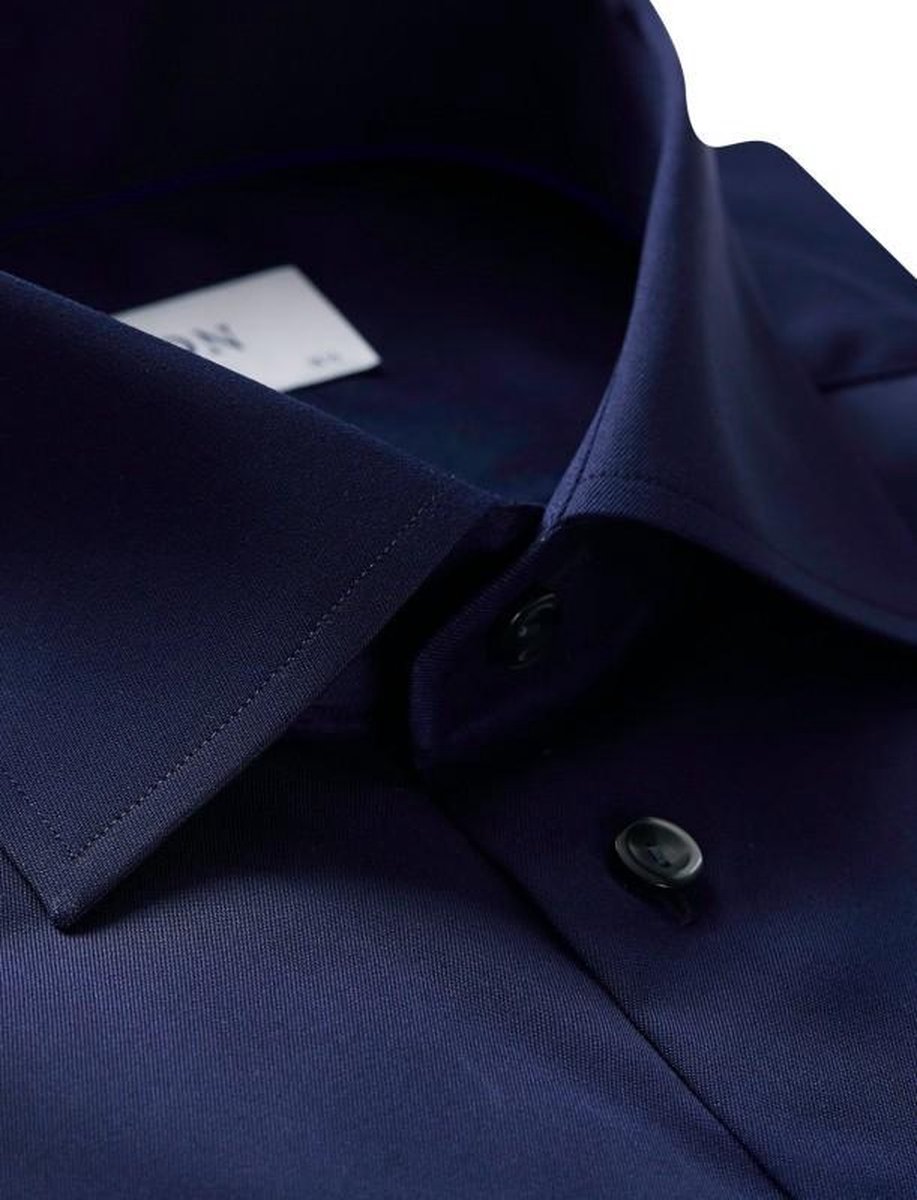 Eton overhemd navy slim fit