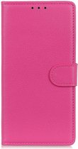 Huawei P Smart 2020 Lychee Portemonnee Hoesje Roze