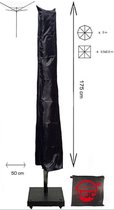 Redlabel Droogmolenhoes - 175x28x50 cm - met Rits, Stok en Trekkoord incl. Stopper- Zwarte Droogmolenhoes