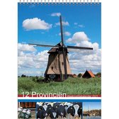 Comello Notitiekalender 12 Provinciën 23 Cm Papier Blauw/groen