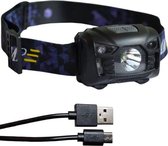 LOUZIR LED Hoofdlamp USB Oplaadbaar en waterdicht -Bewegingssensor - Accu 1200mAh - Hoofdlampje - Hoofd Zaklamp-  LED koplamp