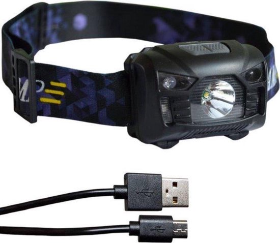 belofte puppy Ijzig LOUZIR LED Hoofdlamp USB Oplaadbaar en waterdicht -Bewegingssensor - Accu  1200mAh -... | bol.com