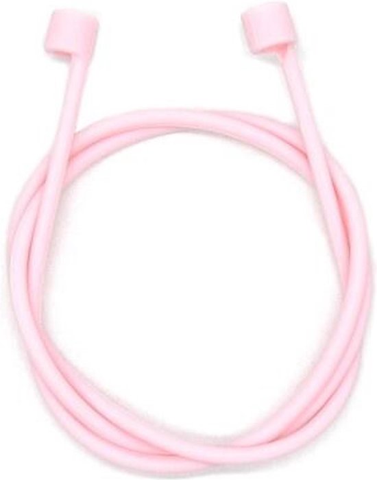Airpods Strap - Siliconen Koord voor Iphone Airpods - Sport Trainen Sportief Handig Gemakkelijk - Anti-Lost - Roze Pink - lengte 52 cm