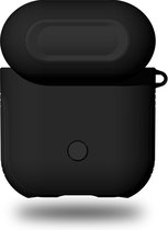 Apple AirPods (1e en 2e gen) TPU Hoesje Zwart - 360° Volledige bescherming - Antivingerdruk - Trekt Geen Stof - Schokbestendig