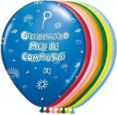 16x stuks Ballonnen communie thema - Heilige communie thema feestartikelen/versieringen