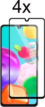 Samsung Galaxy A41 screenprotector Tempered Glass Beschermglas - Full cover - 4 stuks