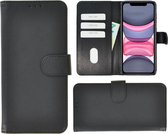 iPhone 12 Hoesje - Book Case Wallet Zwart Cover