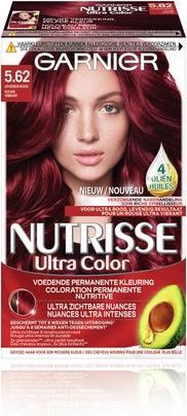 Garnier Nutrisse Ultra Color 5.62 - Levendig Rood - Haarverf