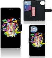 GSM Hoesje Motorola Moto G 5G Plus Book Cover Lion Color