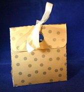 Deco Bags - Goud met Stippen - Leuke Doosjes - 20 Stuks