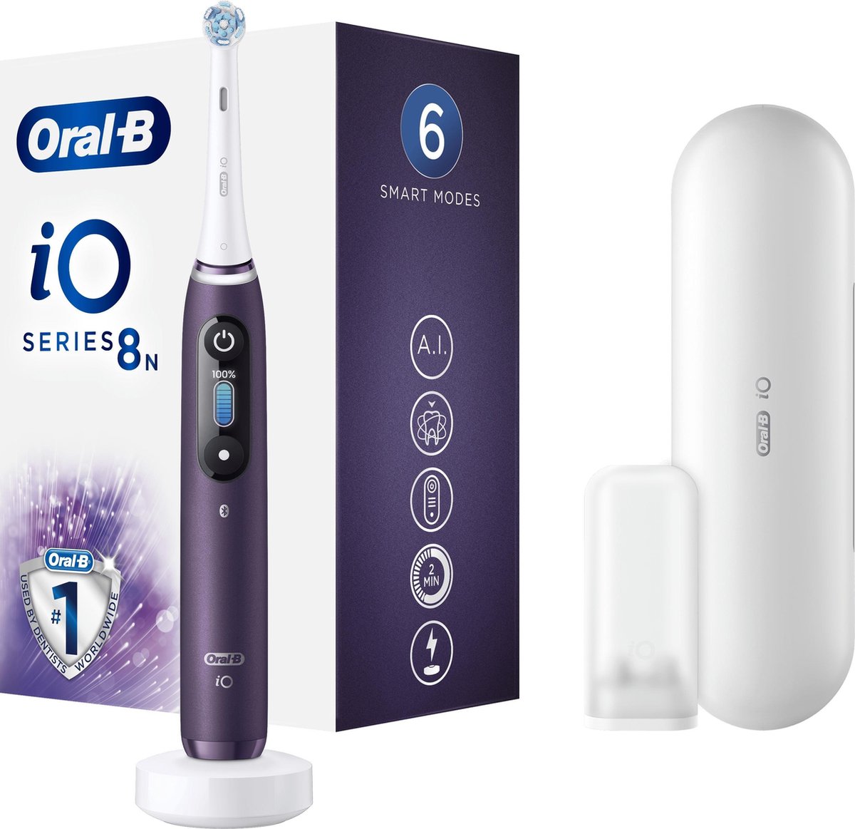 Oral-B iO 8n - Elektrische Tandenborstel - Paars - Oral B