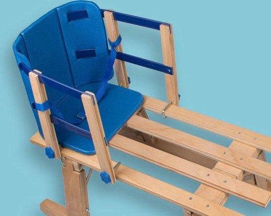 Rugleuning met Soft Seat en Riem voor houten slede, opvouwbaar | bol.com