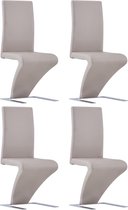 Eetkamerstoelen set 4 stuks (Incl LW anti kras viltjes) - Eetkamer stoelen - Extra stoelen voor huiskamer - Dineerstoelen – Tafelstoelen