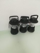 Camping lamp - zwart - 3 stuks