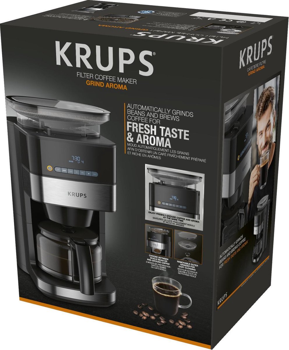 Krups Grind & Brew KM8328 - Koffiezetapparaat met koffiemolen | bol.com