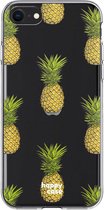 HappyCase Apple iPhone SE 2020 Hoesje Flexibel TPU Ananas Print