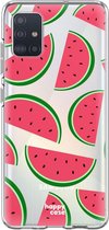 HappyCase Samsung Galaxy A71 Hoesje Flexibel TPU Watermeloen Print