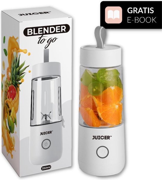 JUICER™ Smoothie maker PRO Draagbare Blender op accu mini blender to go 4 bladen...