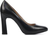 Unisa Dames Leren   Pumps / Stiletto - Plateauhak hoogte 1  - Patric - Zwart - Maat 41