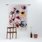 Wandkleed | Urban Cotton | Flowers in Soft Hues |  Large | wanddecoratie | wanddoek