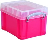 Really Useful Box - RUP - Stapelbare opbergdoos 3 Liter, 245 x 180 x 160 mm - Roze - opbergbox