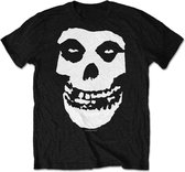 Misfits Heren Tshirt -XXL- Classic Fiend Skull Zwart
