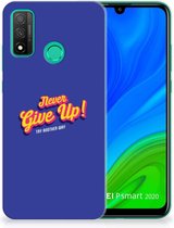 Smartphone hoesje Huawei P Smart 2020 Backcase Siliconen Hoesje Never Give Up