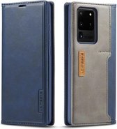 Samsung Galaxy S20 Ultra Hoesje wallet case Portemonnee Hoesje - blauw